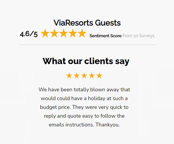 Reviews - ViaResorts