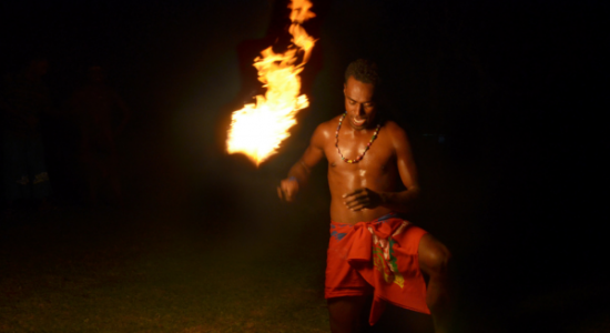 Fijian Fire Dancer